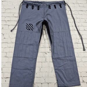 Sanabul Gray Black Gi Jiu Jitsu Grappling Judo PANTS SZ A2 XL